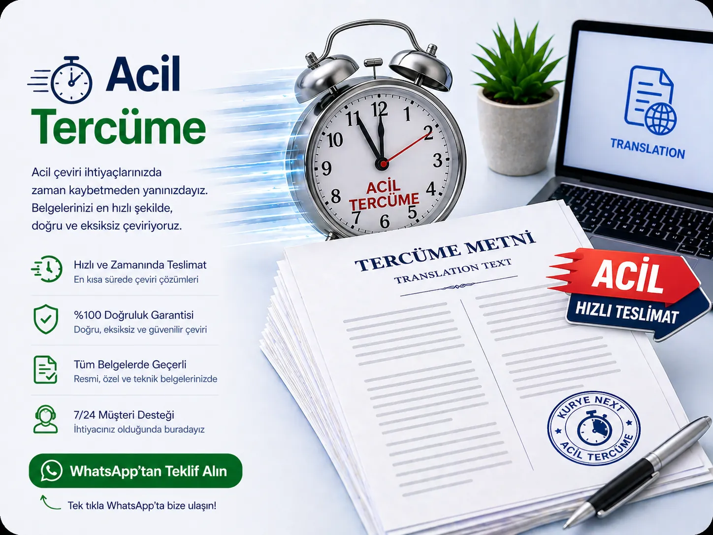 Acil tercüme hizmeti