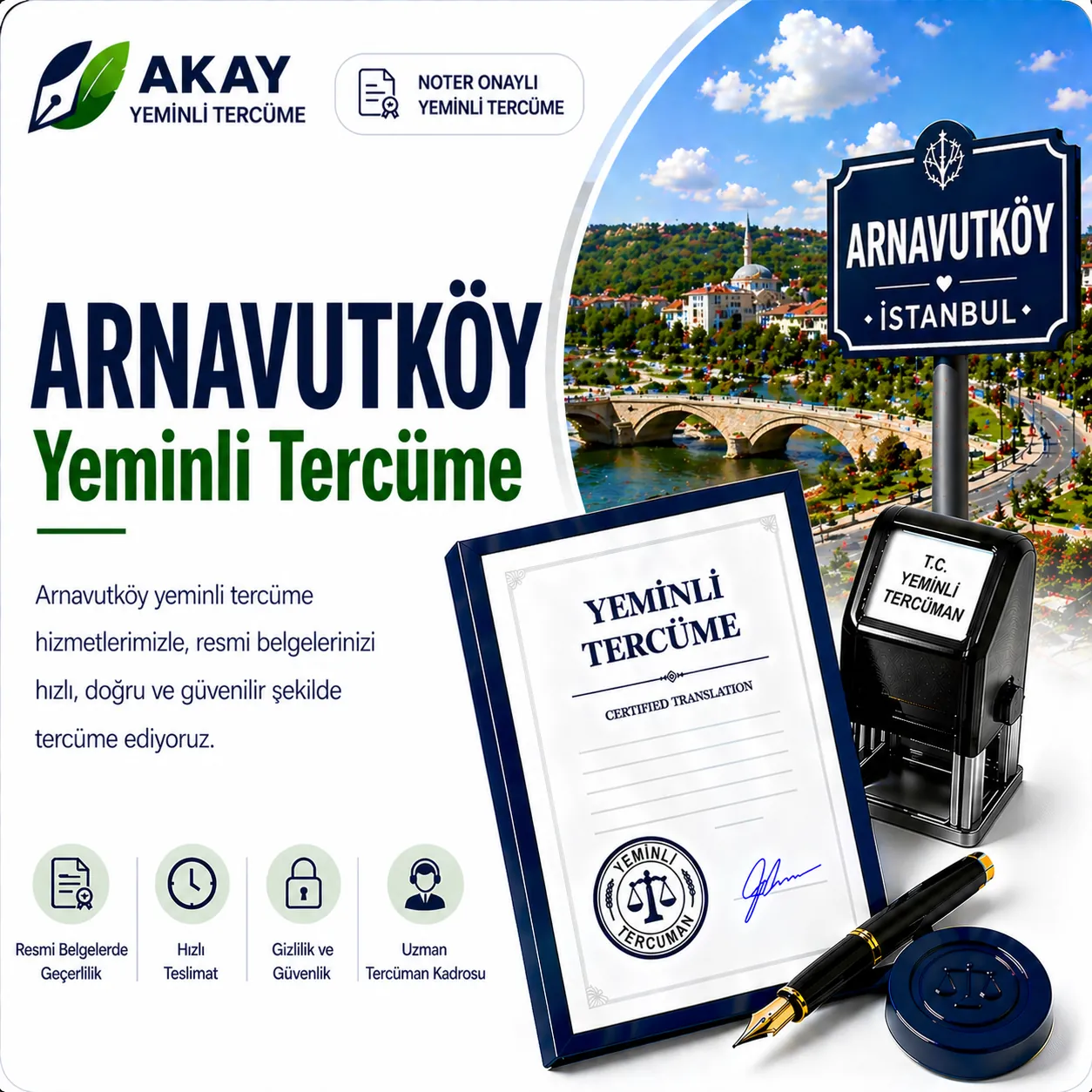 Arnavutköy yeminli tercüme hizmeti