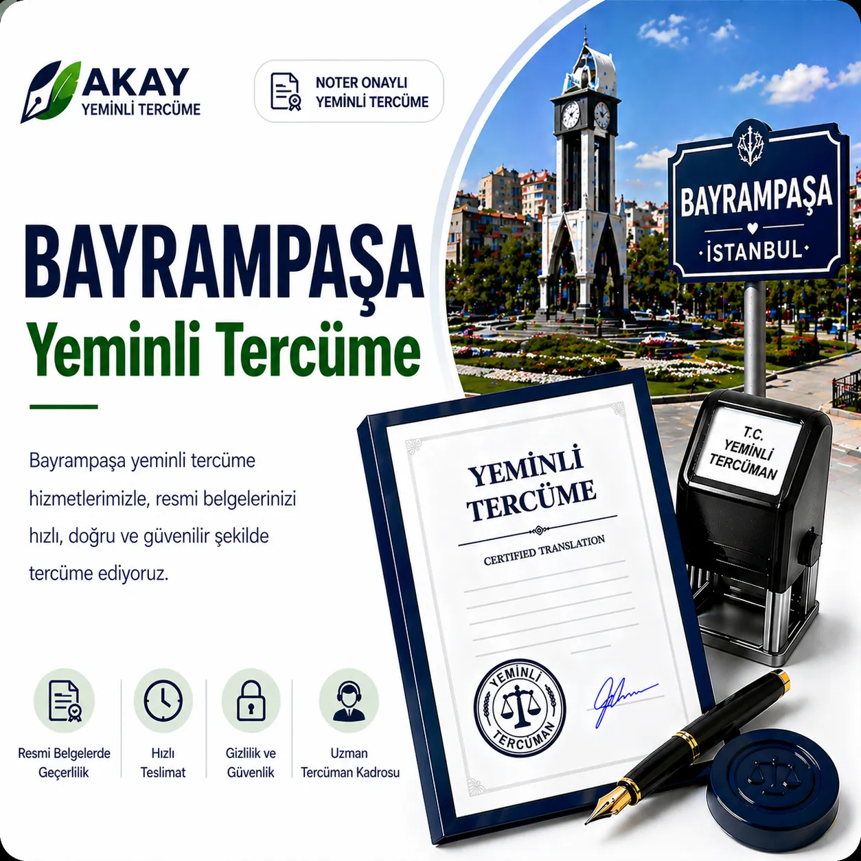Bayrampaşa yeminli tercüme hizmeti