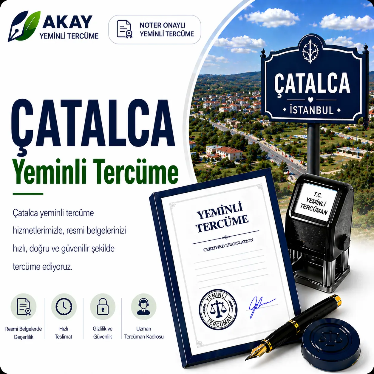 Çatalca yeminli tercüme hizmeti