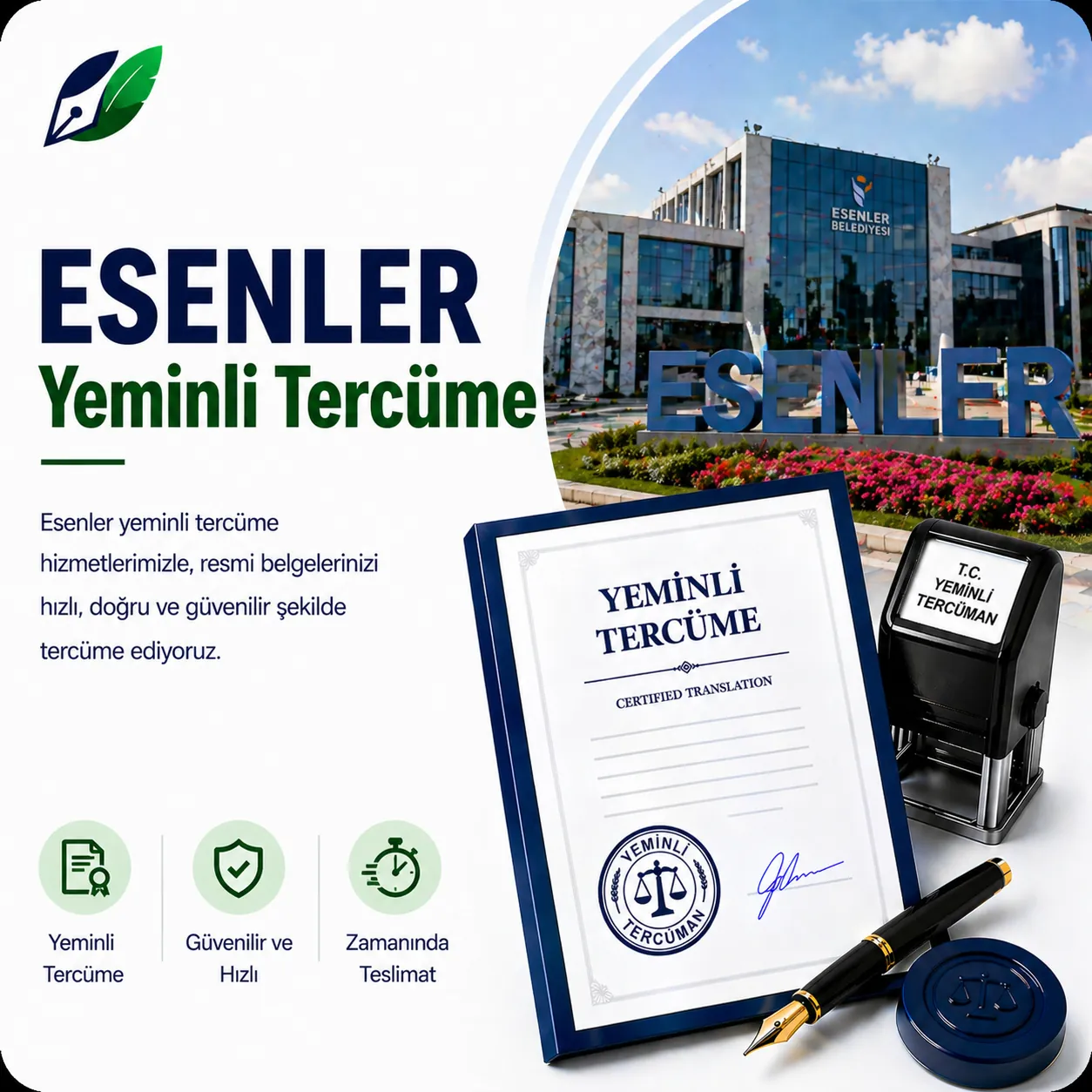 Esenler yeminli tercüme hizmeti