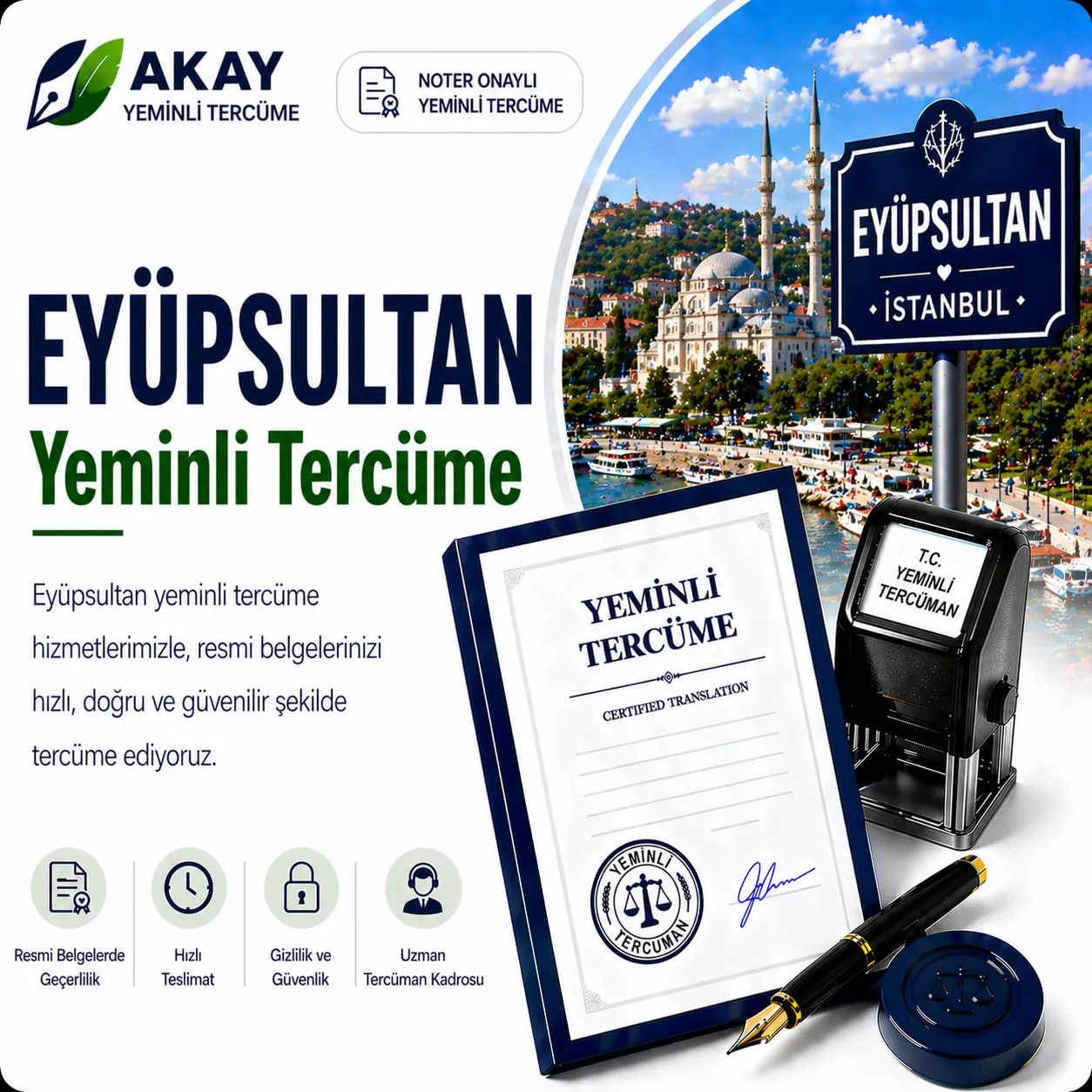 Eyüpsultan yeminli tercüme hizmeti