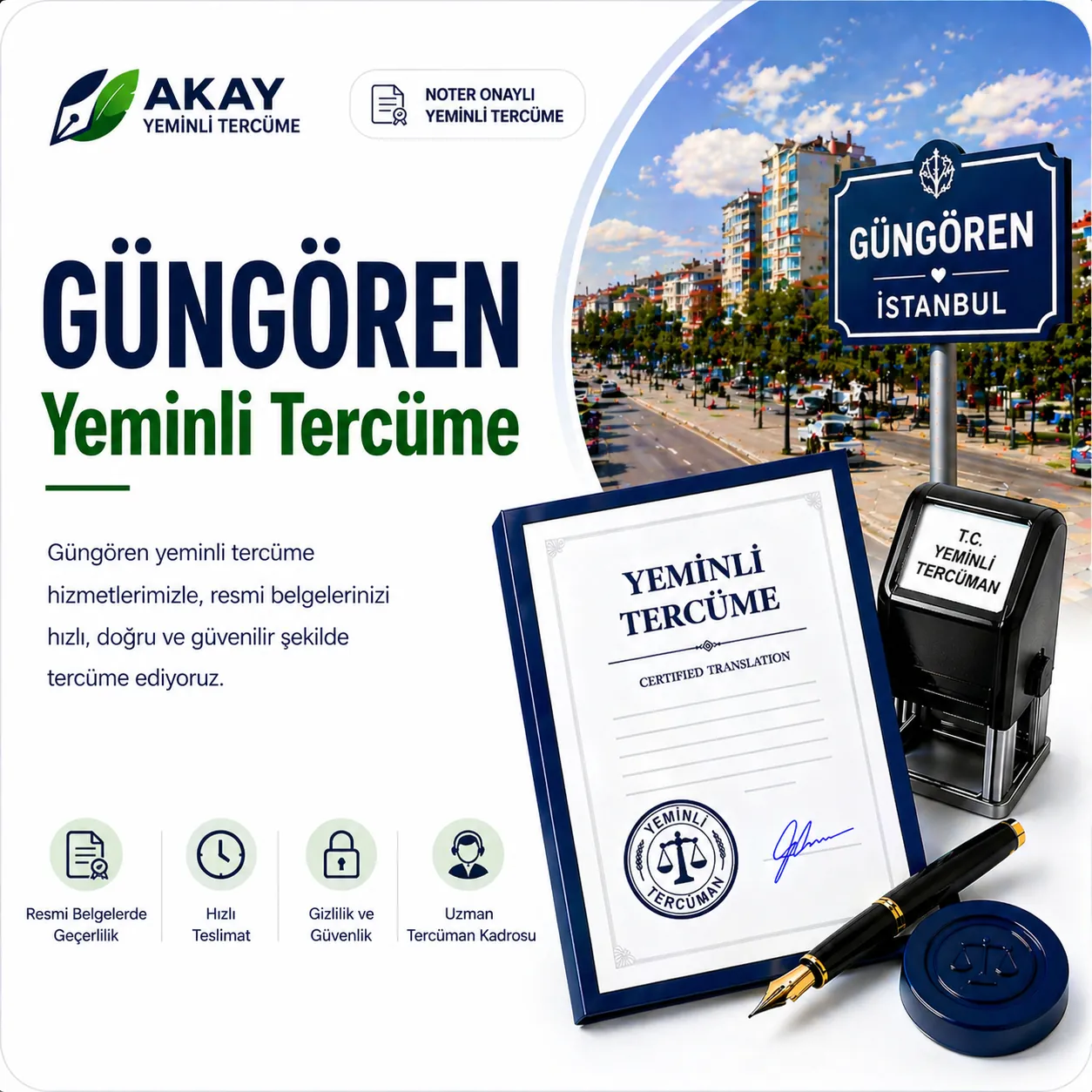 Güngören yeminli tercüme hizmeti