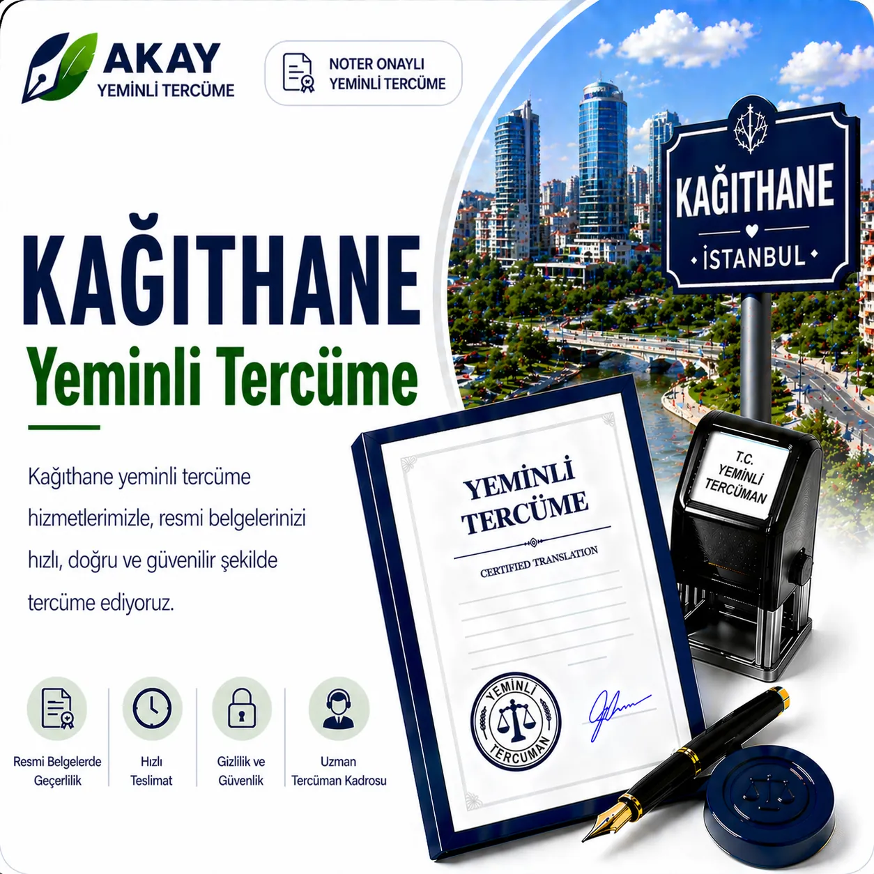 Kağıthane yeminli tercüme hizmeti