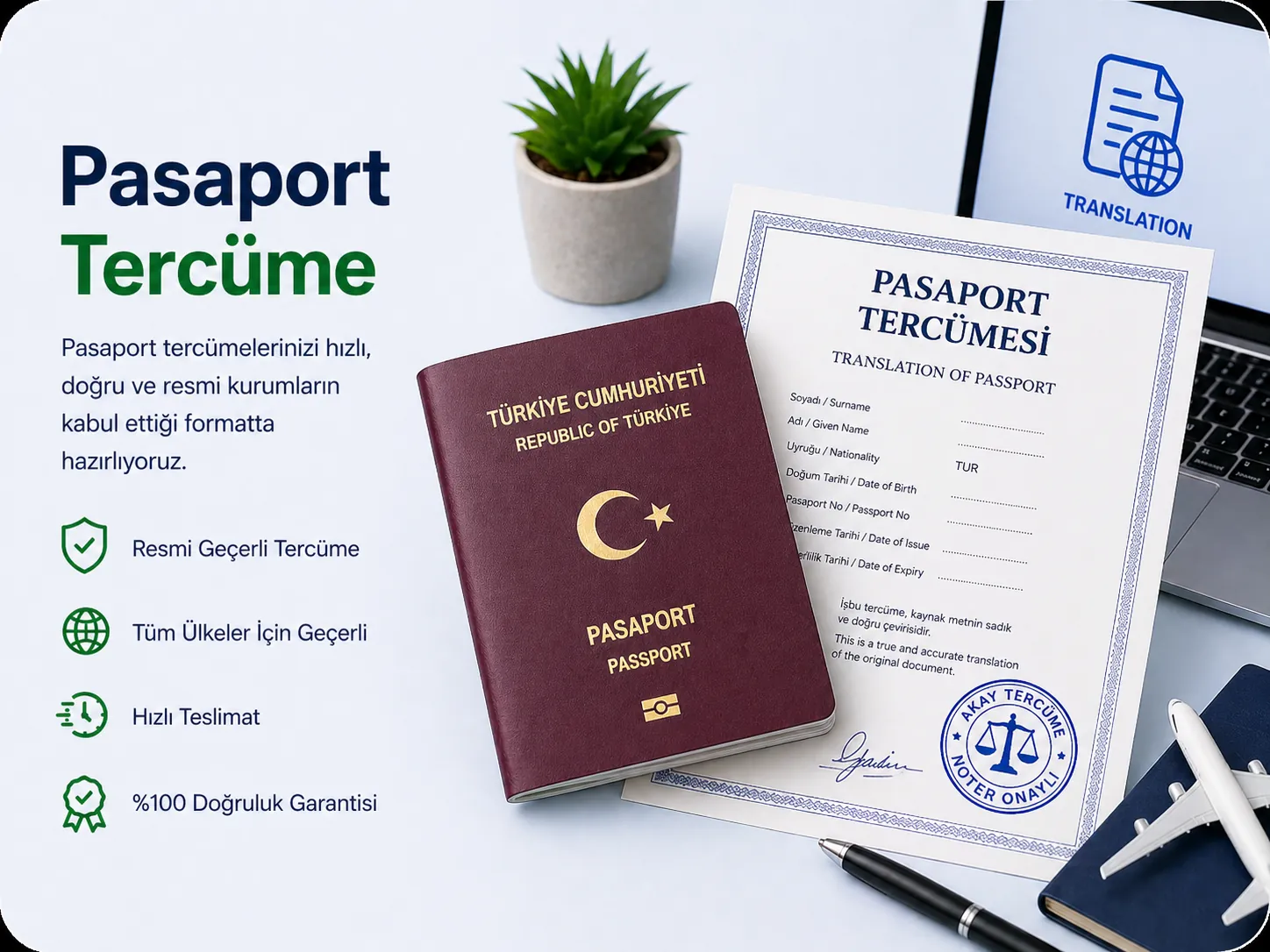 Pasaport tercüme hizmeti