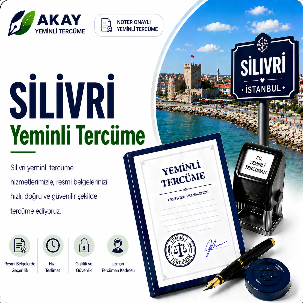 Silivri yeminli tercüme hizmeti