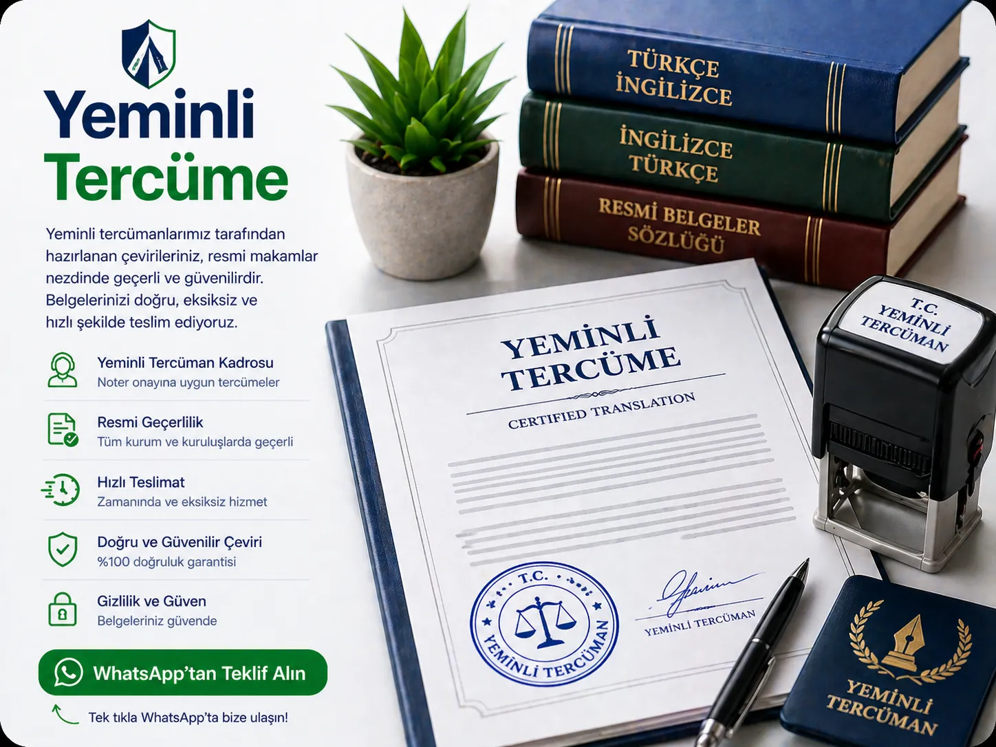 Yeminli tercüme hizmeti